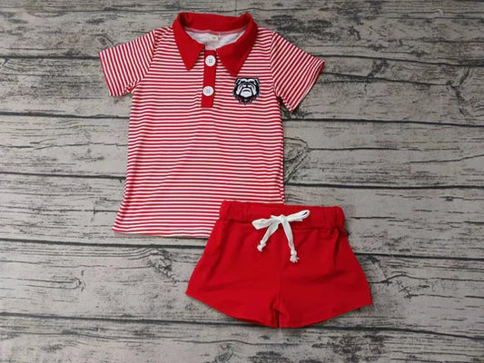 12.16 Custom order MOQ 5pcs each design state boy summer shorts set 2