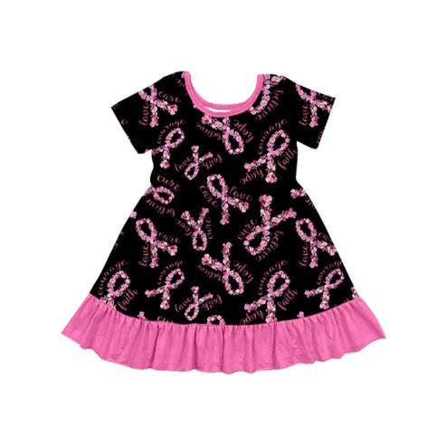 8.7 GSD2801 Baby Girls Flowers Bows Ruffle Knee Length Dresses Preorder
