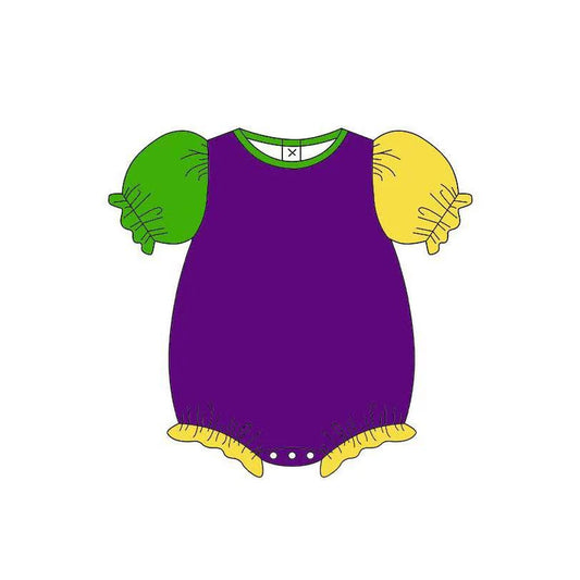 11.18 MOQ:5pcs SR3533 pre-order baby girl clothes mardi gras girl summer bubble
