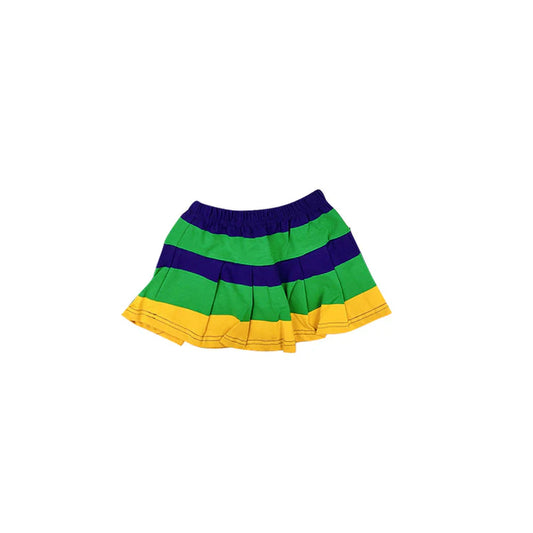 11.20 MOQ:5pcs GLK0197 pre-order baby girls clothes stripe girl shots skirt