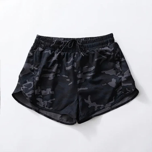 3.27   SS0479 Baby Girls Black Camo Yoga Shorts Bottoms Preorder