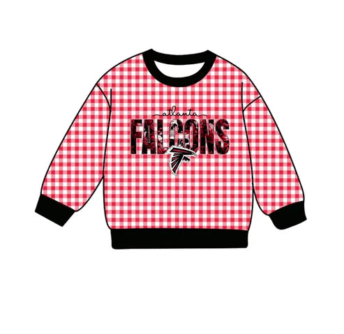 10.13  Custom Moq 8 Baby Boys Falcons Team Plaid Tee Shirts Tops
