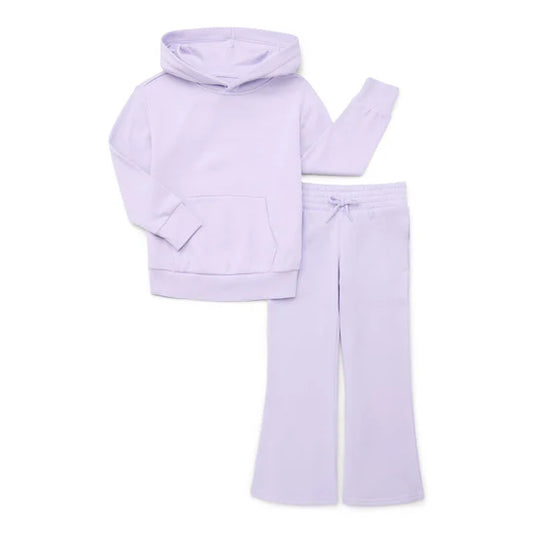 12.25 MOQ：5pcs GLP3252 pre-order toddler girl clothes purple print girl winter set