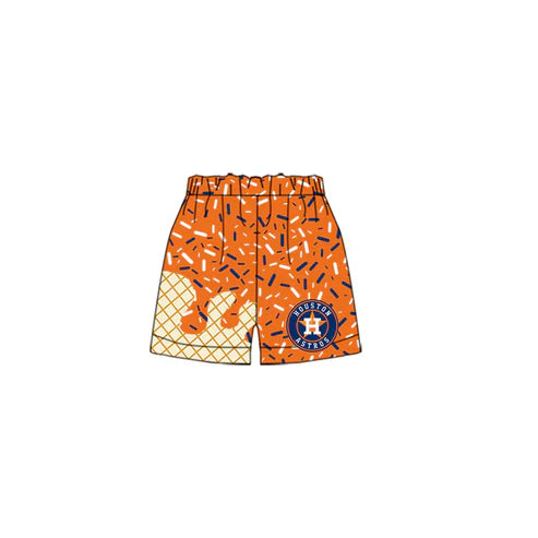 6.9 Custom Moq 3 Baby Boys Houston Astros Team drips Shorts Bottoms