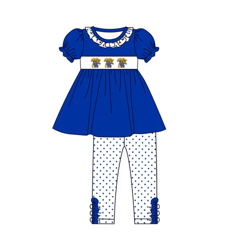 5.7 Baby Girls Kenturky Tiger Tunic Team Legging Outfits Clothes Sets Preorder (moq 3)