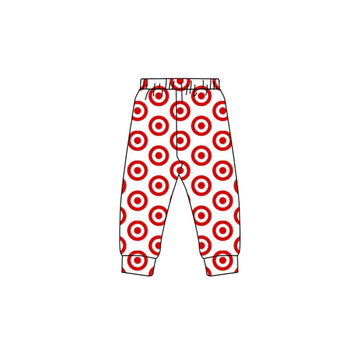 10.23 P0909 Baby Boys Red Print Jogger Pants Preorder