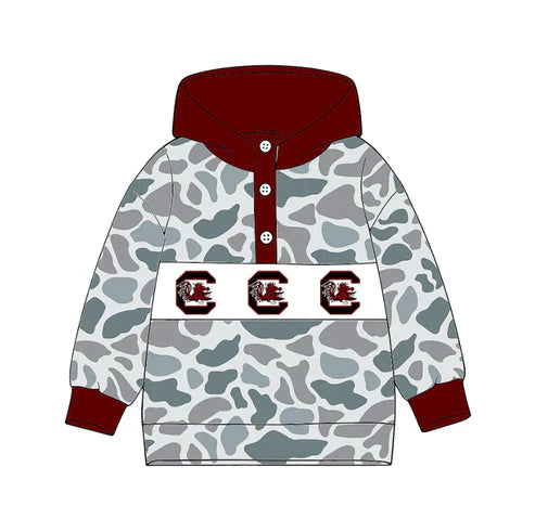 10.14 Custom Moq 8 Baby Boys Long Sleeves Camo C Team Hoodies Top