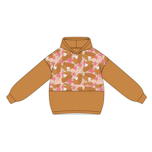 5.22 GT1030 Baby Girls Peach Long Sleeves Bows Hoodies Top Preorder