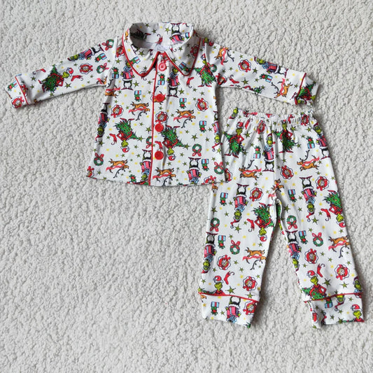 6 C6-39 Christmas Long sleeved pajama set