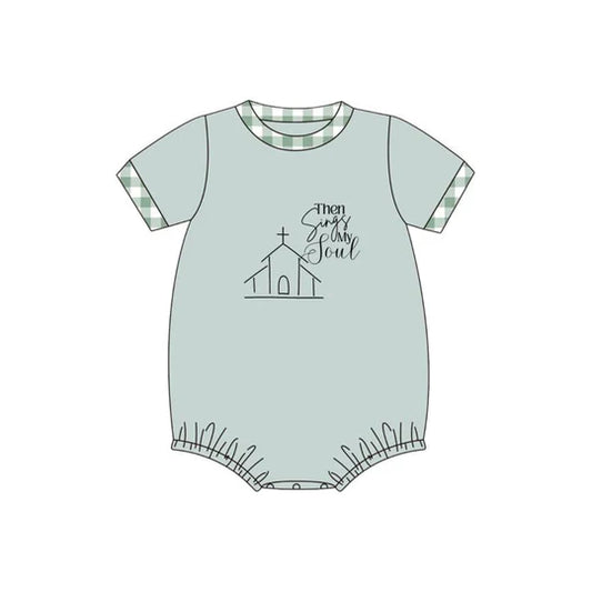 12.10 MOQ:5pcs SR3770 pre-order baby boy clothes church print toddler boy easter summer bubble