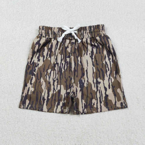 11.18 SS0731 Baby Boys Southern Olive Camo Pockets Shorts Bottom