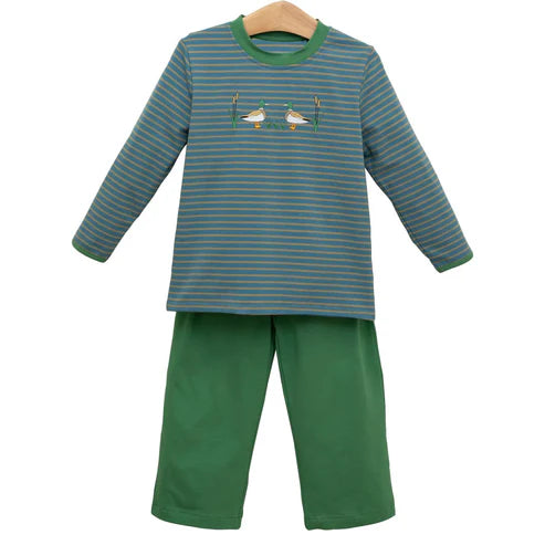 10.1 BLP1306 Baby Boys Stripe Ducks Top Pants Clothes Sets Preorder