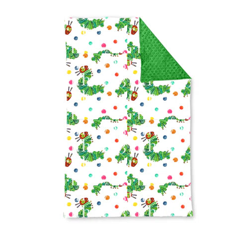 4.24  BL0202 Baby Kids Green Caterpillar Blankets Preorder