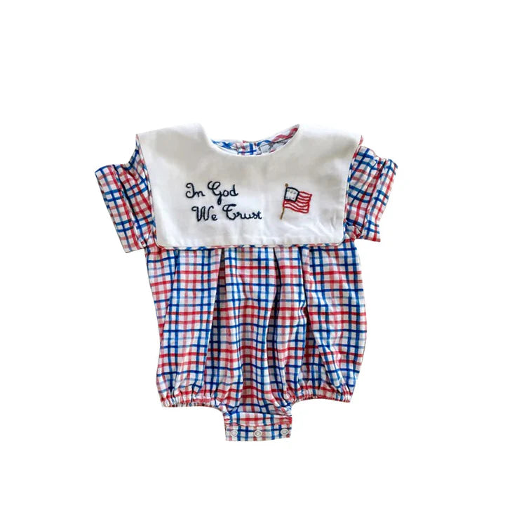 11.28 MOQ:5pcs SR3649 pre-order baby girl clothes flag girl summer bubble