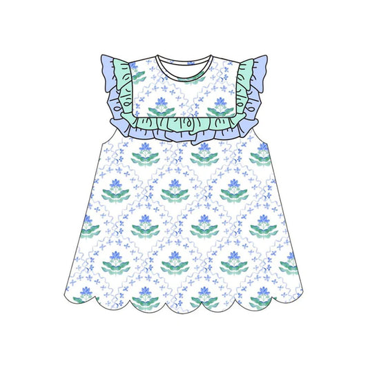 11.29 MOQ:5pcs GSD3247 pre-order toddler girl clothes floral girl girl summer dress