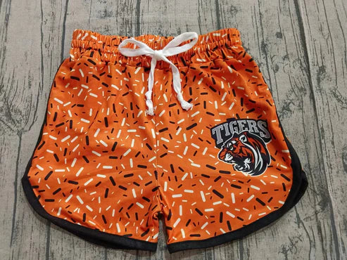 9.1 Custom Moq 5 Baby Girls Orange Sprinkles Tigers Team Shorts Bottom
