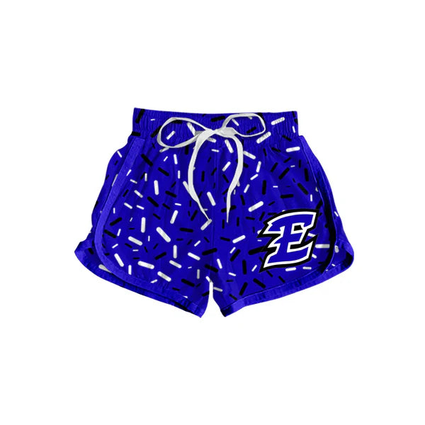 7.7 Custom Moq 3 Baby Girls Blue E Sprinkles Team Sports Shorts