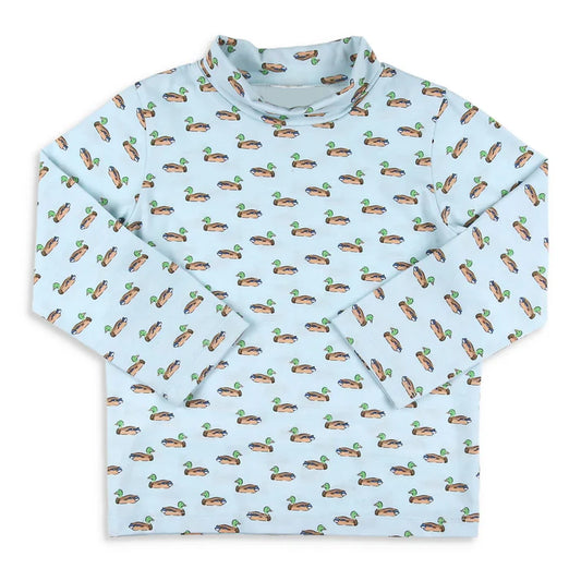 9.27  BT1380 Baby Boys Ducks Checked Long Sleeve Tee Shirts Top Preorder