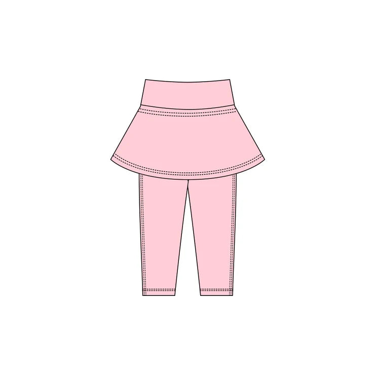11.21 MOQ：5pcs P0983 pre-order baby girl clothes pink girl winter skirt yoga pant