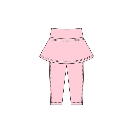 11.21 MOQ:5pcs P0983 pre-order baby girl clothes pink girl winter skirt yoga pant