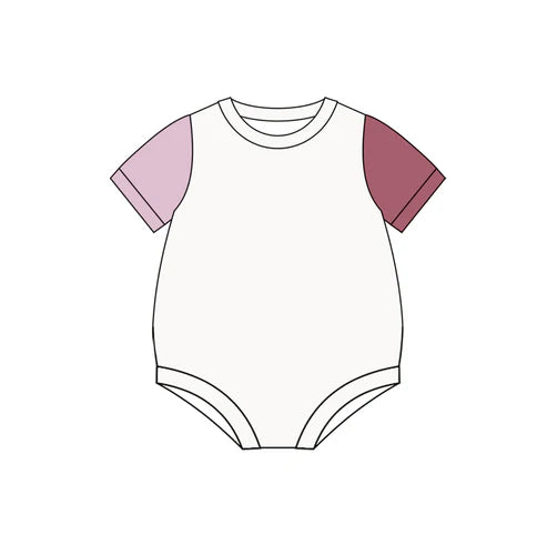 4.8 SR3014 Baby Infant Kids Lavender Brown Sleeves Rompers Preorder