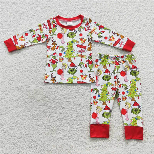 L-3.2 BLP0256 Boys Christmas long sleeve pants suit