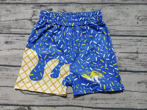 5.2  Baby Boys Blue Team Lion Shorts Bottoms Preorder(moq 3)