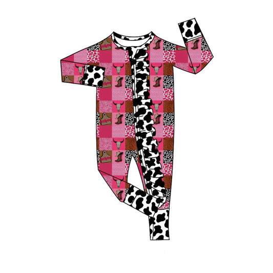 11.19 MOQ:5pcs LR2911 pre-order baby girl clothes cowboy toddler girl winter romper