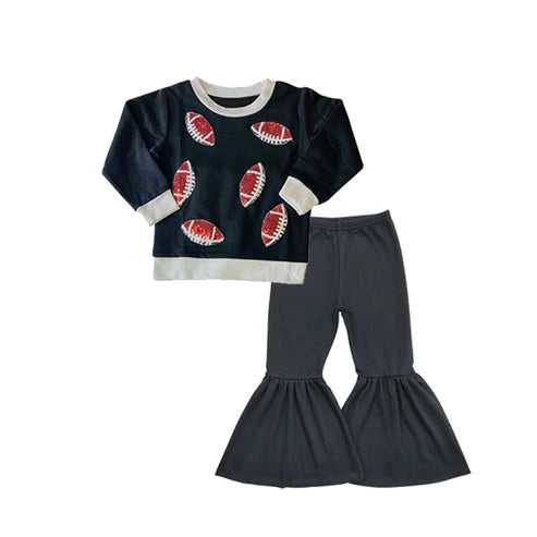 5.26 GLP1971 Baby Boys Football Long Sleeve Tee Shirts Tops Bell Pants Clothes Sets Preorder
