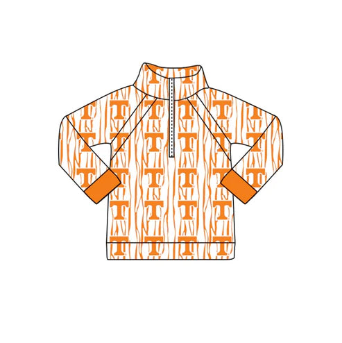 11.4  Baby Boys Orange TN Team Pullover Jackets Tops