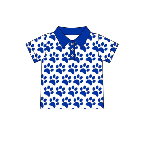 8.1 Custom Moq 5 Baby Boys UK Paw Team Short Sleeve Tee Pullovers Polo Shirts Tops