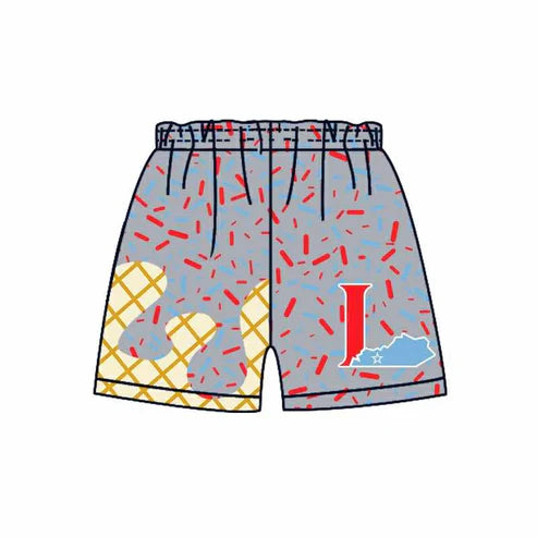 7.2 Custom Moq 3 Baby Boys Drip Grey L Sprinkles Team Shorts Bottoms