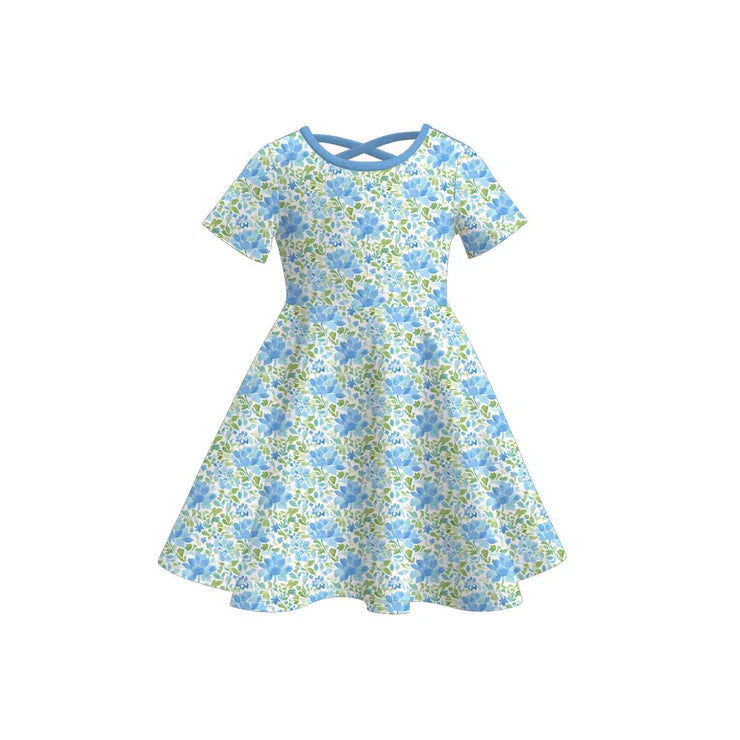 12.1 MOQ:5pcs GSD3266 pre-order toddler girl clothes floral girl summer dress