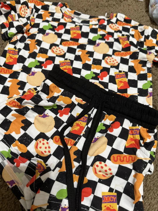 12.22 MOQ：5pcs BSSO1796 pre-order baby boy clothes hot dog print toddler boy summer outfit