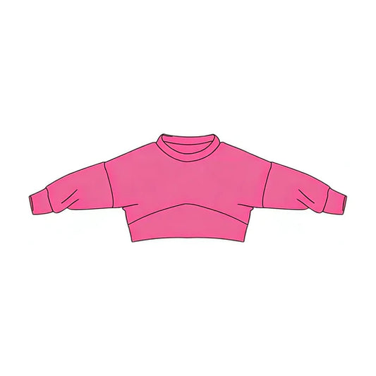 12.11 MOQ:5pcs GT1557 pre-order baby girl clothes pink girl winter top