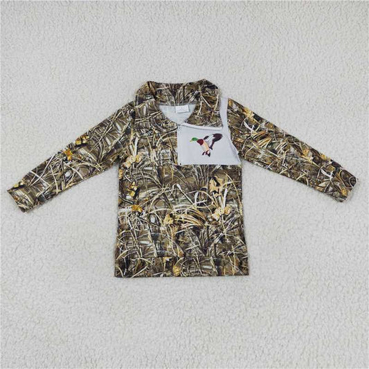 3.12 Sibling Girls Baby Boys Camo Hunting Duck Mallard Pullover Jackets Tops
