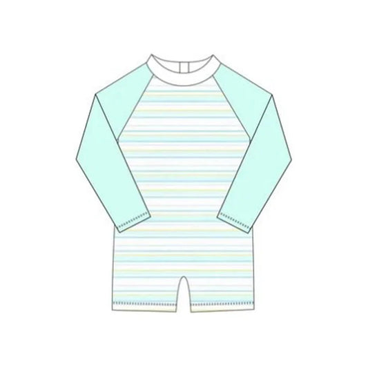 12.5 MOQ:5pcs S0650 pre-order baby boy clothes blue boy summer swimsuit beach wear