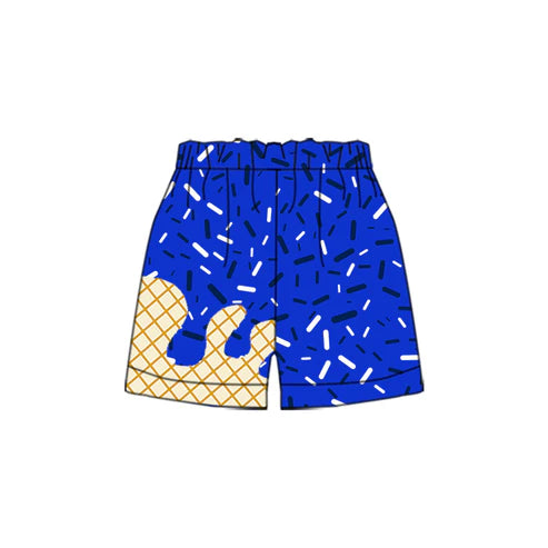 7.30 SS0640 Baby Boys Hot Blue Drip Team Shorts Bottom Preorder