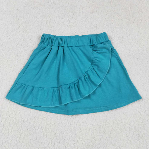 5.15 GLK0060 Baby Girls Turquoise Ruffles Skort Skirts
