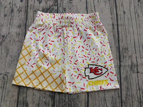 8.8 Custom Moq 5 Baby Boys Yellow Drip KC Team Shorts Bottom