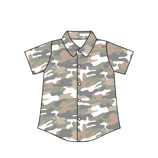 11.19 MOQ：5pcs BT1565 pre-order toddler boy clothes camo boy summer top shirt
