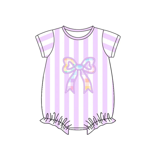 11.12 MOQ:5pcs SR3514 pre-order baby girl clothes bows girl summer bubble