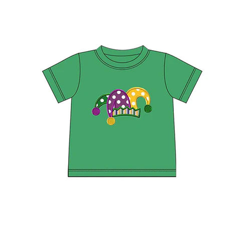 6.3 BT0996 Baby Boys Mardi Gras Hats Green Tee Shirts Tops preorder