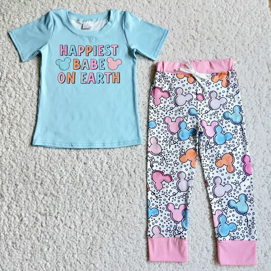 3.21 D3-16 GIRL CARTOON BLUE HAPPIEST FALL SPRING SET--PROMOTION 2025.3.8 $2.99