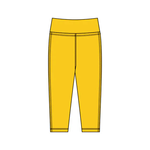 10.24  P0925 Baby Girls Yellow Yoga Leggings Pants Bottom Preorder