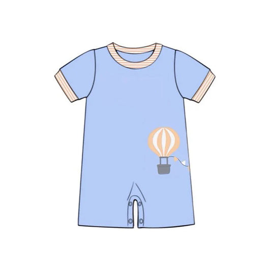 11.26 MOQ:5pcs SR3629 pre-order baby boy clothes hot air balloon boy summer romper