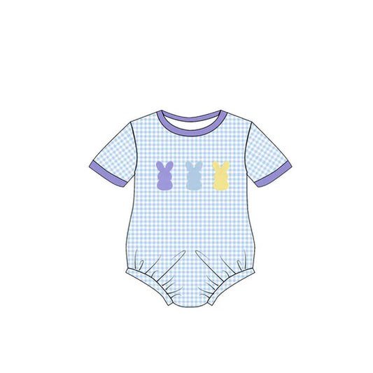 12.10 MOQ:5pcs SR3768 pre-order baby boy clothes rabbit print toddler boy easter summer bubble
