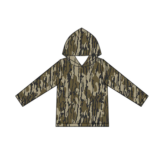 6.11 BT0920 Baby Boys Bottomland Camo Long Sleeve Hooded Tops Preorder