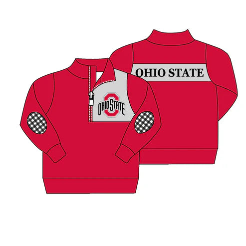 4.30 Preorder moq 3 Baby Boys Team Red Pullover Shirt Tee Shirts