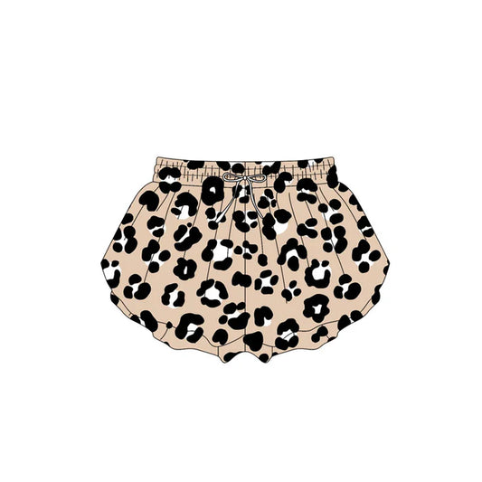 4.18  SS0585 Baby Girls Black Leopard Summer Shorts Bottoms Preorder